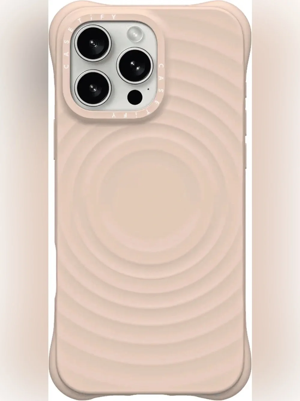 Casetify Beige Ripple Protective iPhone Case 16Pro